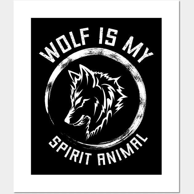 wolf is my spirit animal funny Wall Art by BangsaenTH